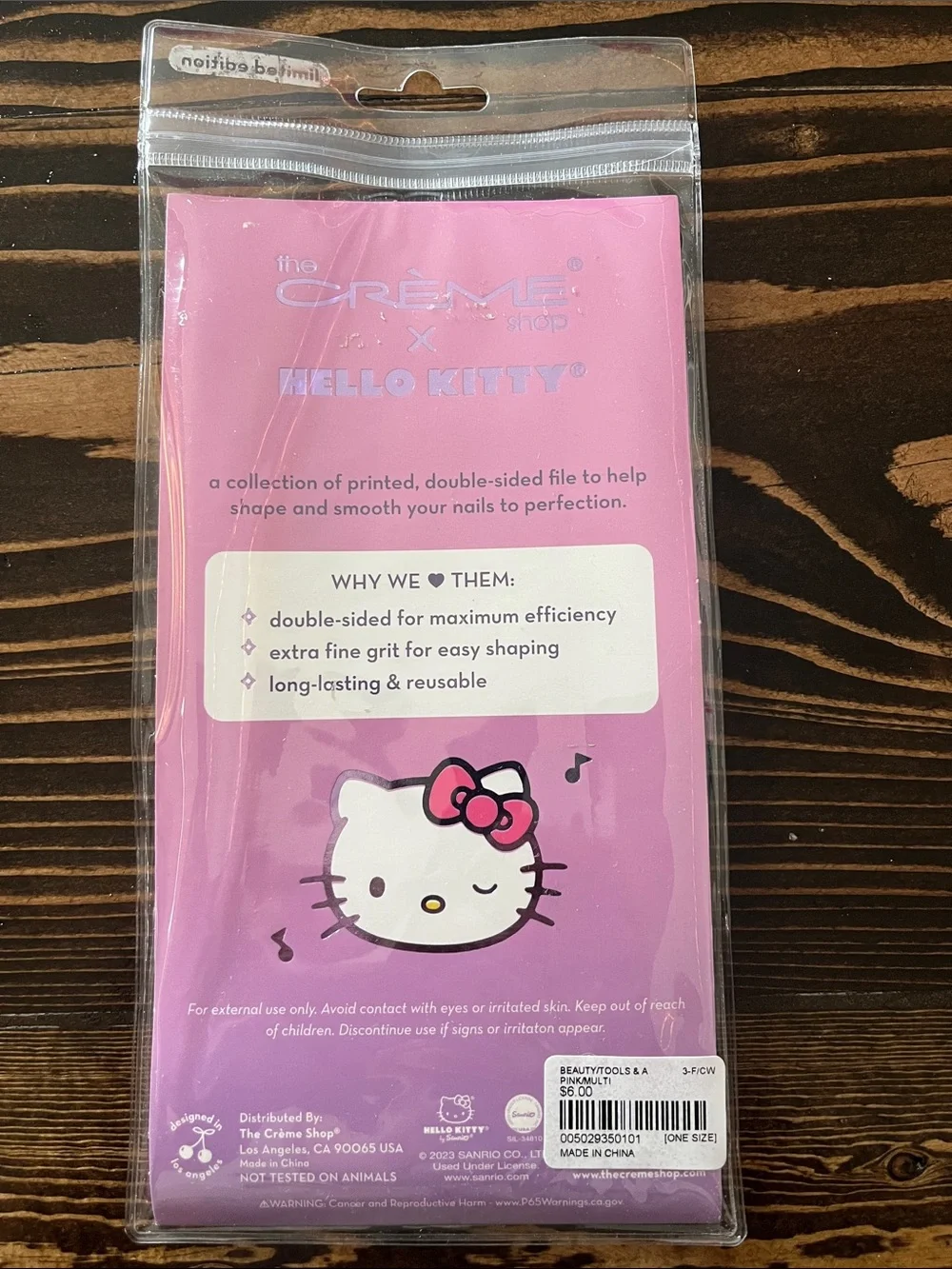 Limited edition Hello Kitty Pink Nail File Trio